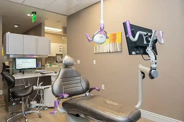 Dentist chair at Picasso Dental Care