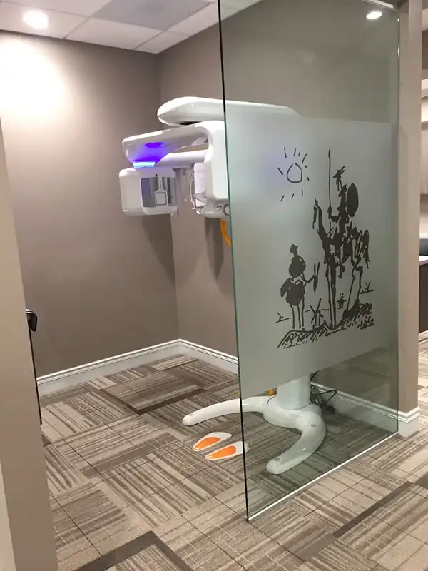  The scanner room at Picasso Dental Care